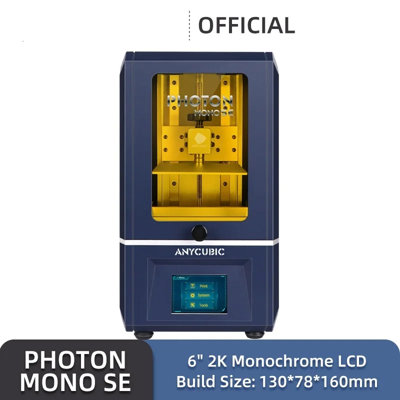 

2022 3D Printer Photon Mono SE 405nm UV Resin Printers with 6 inch 6" 2K Monochrome LCD APP Remote Control 130*78*160mm