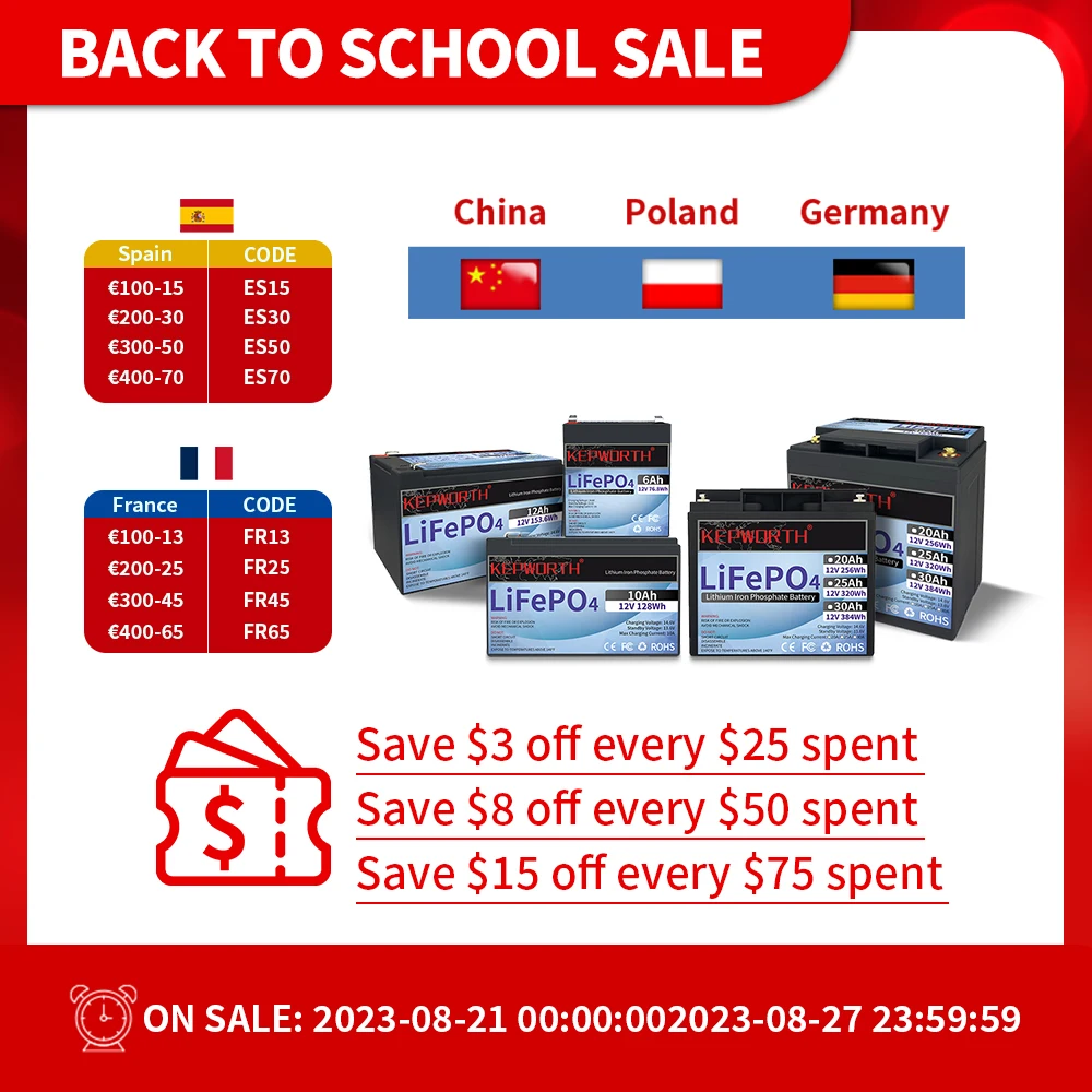 12V 6Ah 12Ah  20Ah 25A 30Ah LiFePo4 Battery Lithium Iron Pho