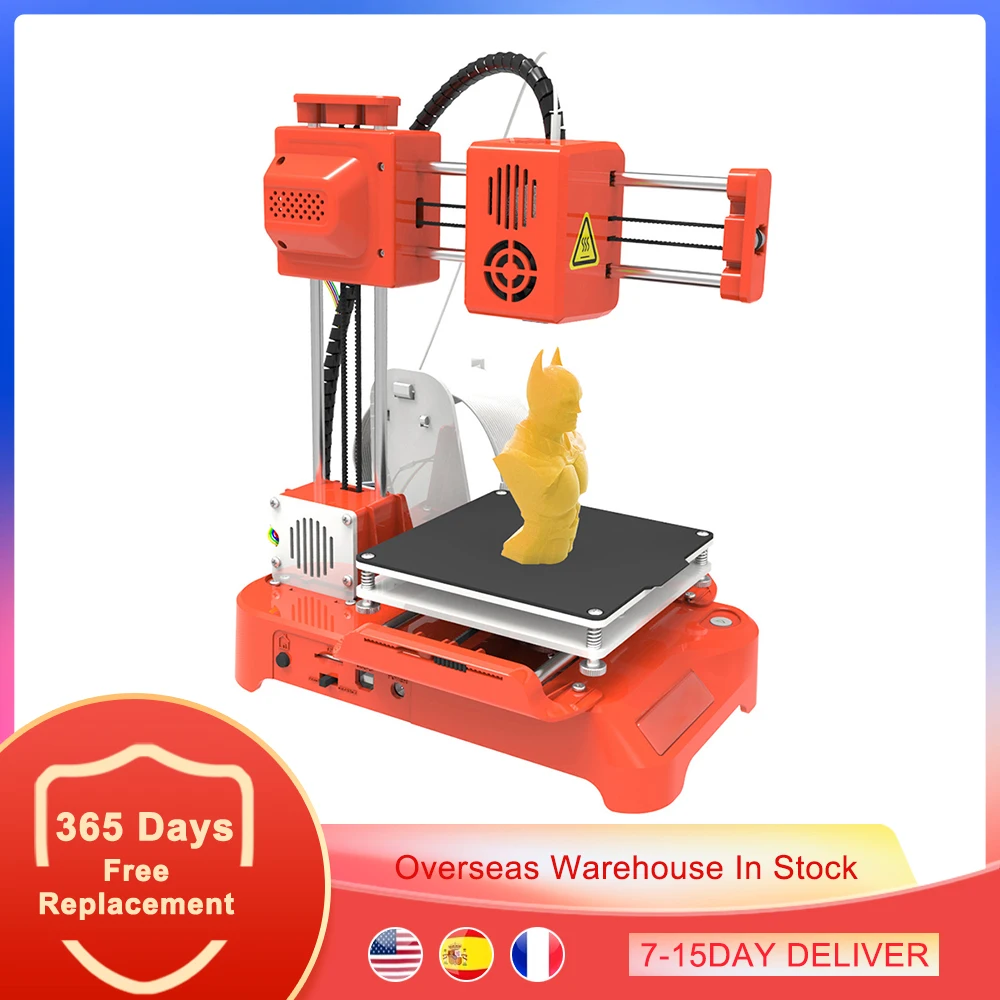 

EasyThreed X1 K7 3D Printer Mini Desktop Printer Children Education DIY Designer Model Low Noise Printing with 10m PLA Filament