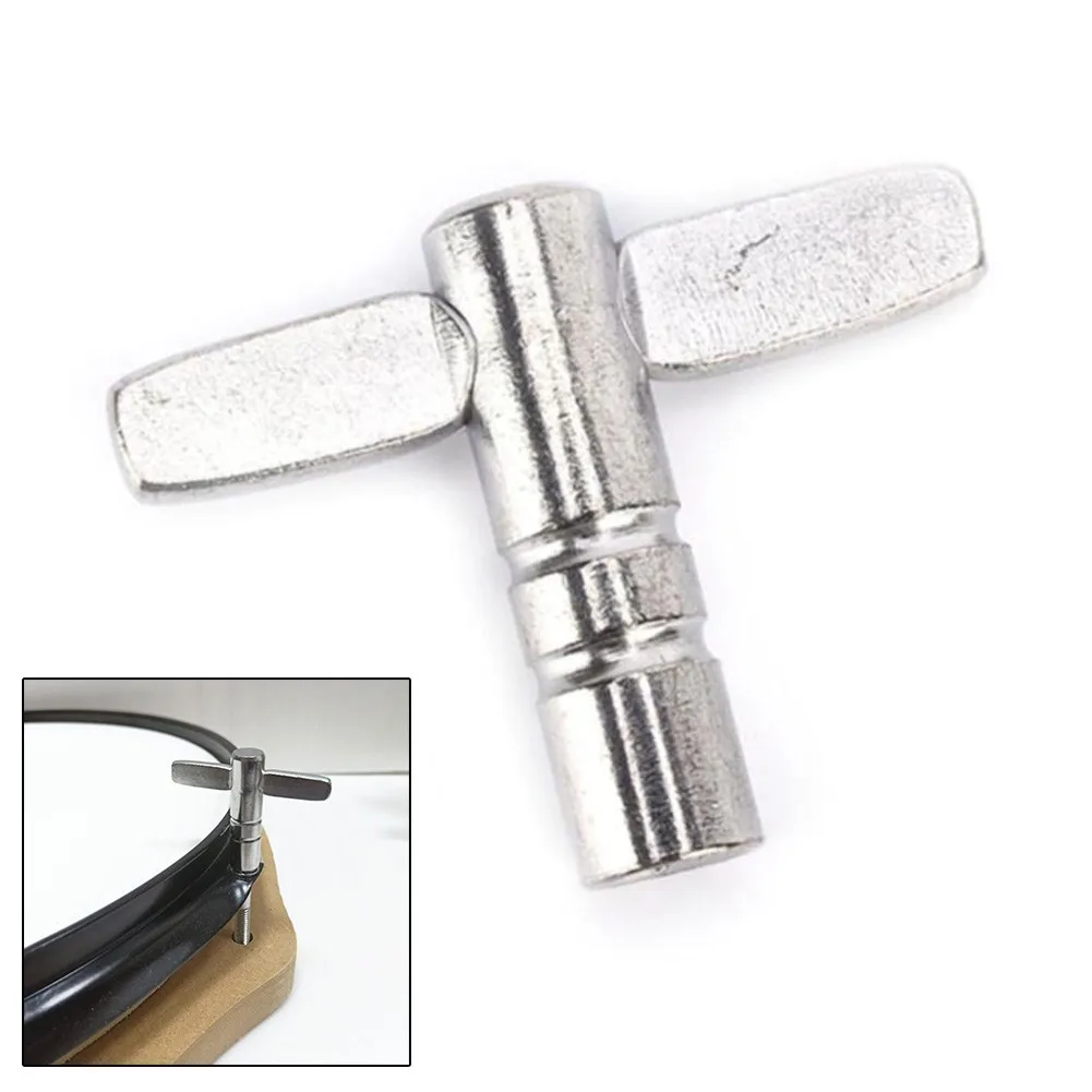 Drum Tuning Key Adjust Silver Wrench Universal 5.5mm T-type Standard Percussion Instruments Parts Lovers Tools |