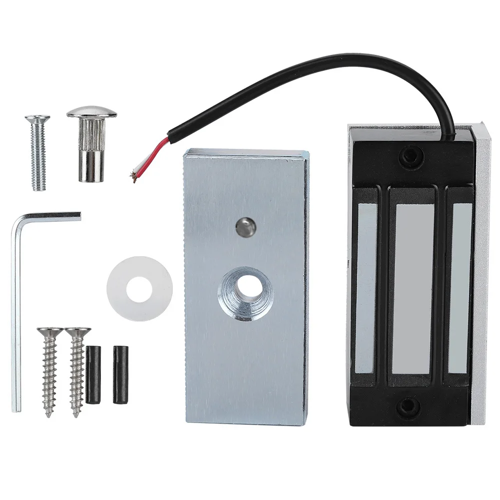 

DC24V Mini Electromagnetic Lock Electronic Magnetic Door Lock 60KG Power on Lock