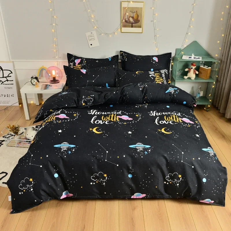 Космический комплект пододеяльников для детей мальчиков и девочек-подростков