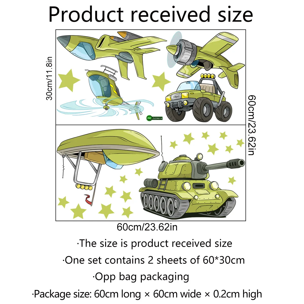 Cartoon Aircraft Car Yacht Star Wall Stickers Children's Room Living Kid Boy Bedroom Decals |