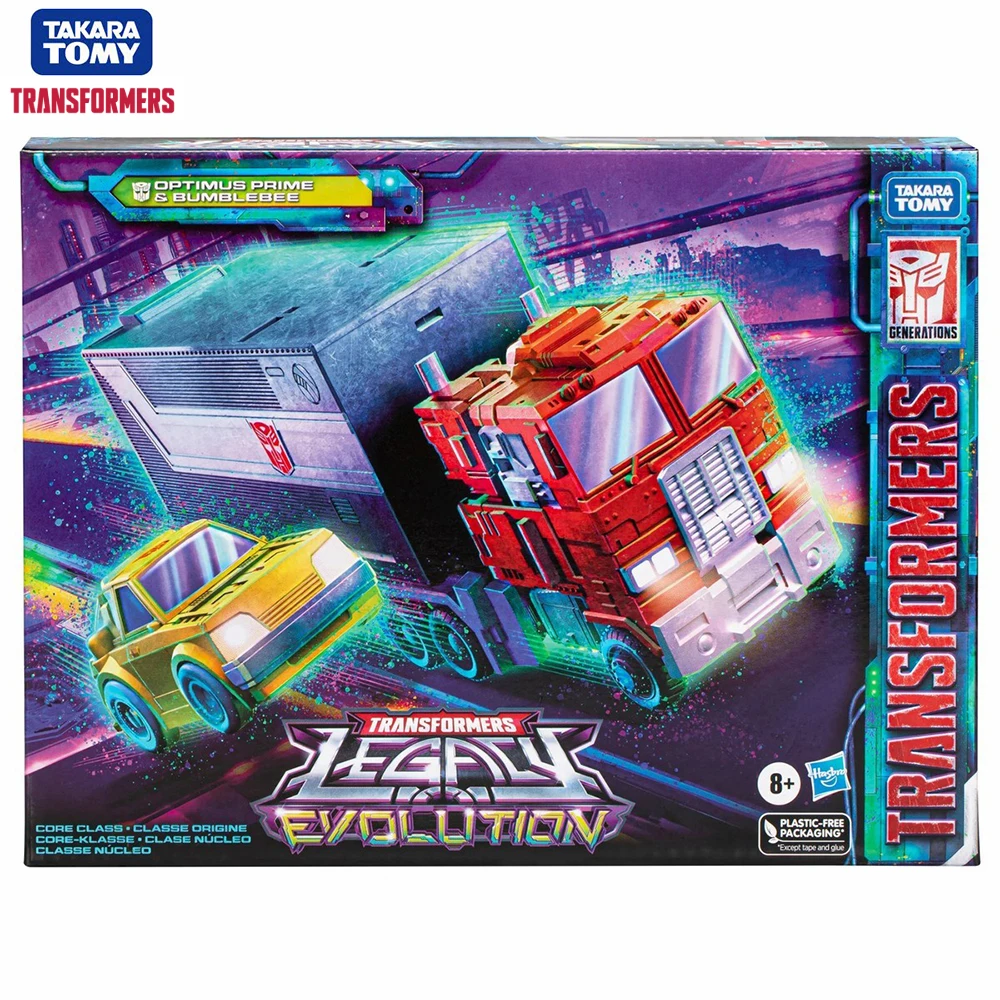 В наличии TAKARA TOMY Трансформеры Legacy Evolution Core Class Optimus Prime &amp Bumblebee Коллекционная