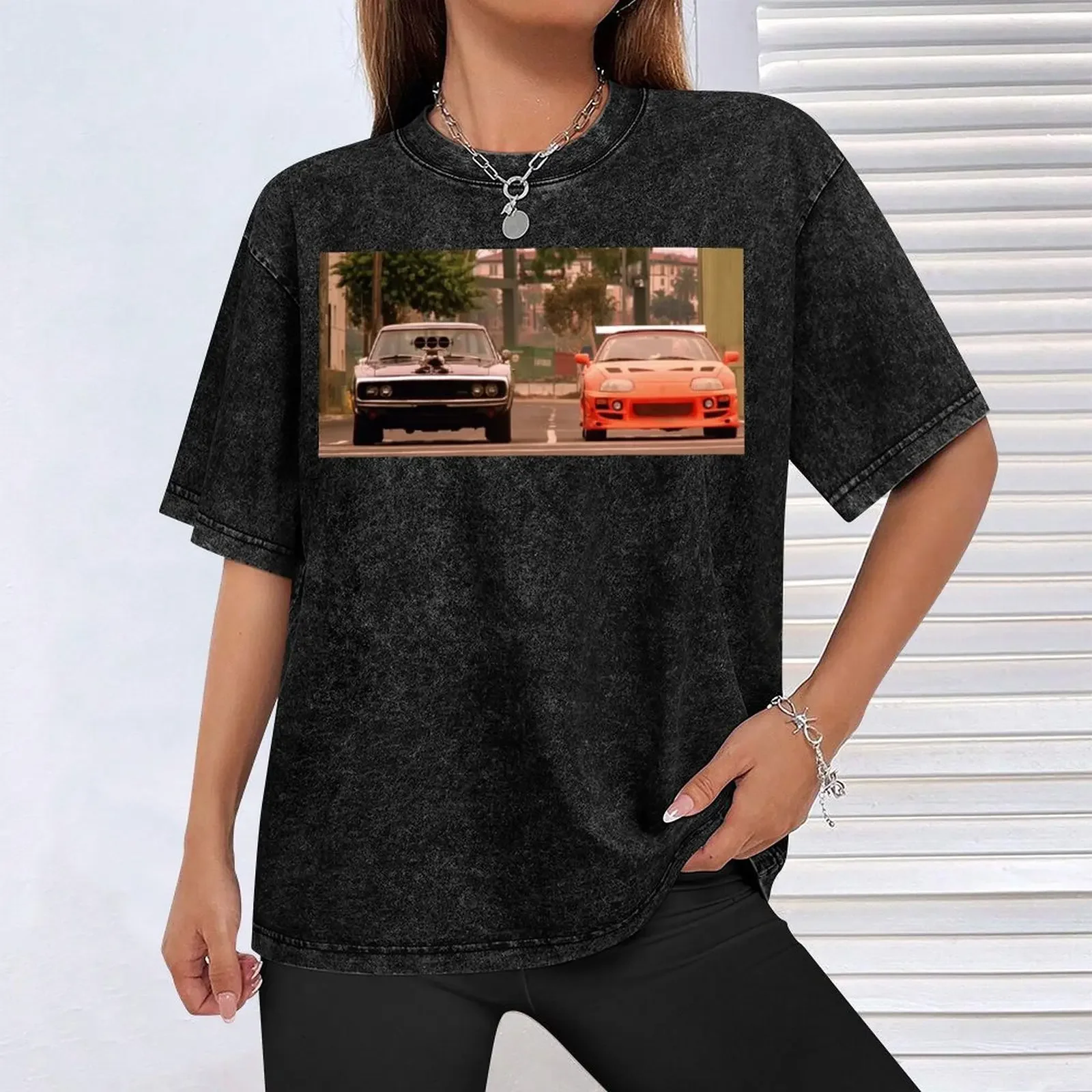 Футболка с надписью The Форсаж последний гонка летние топы рубашки одежда