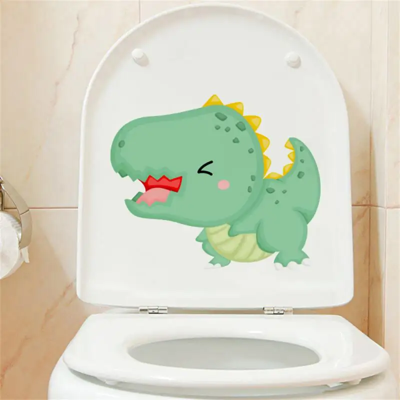 

Toilet Stickers Cartoon Animal Deodorant Paste Pad Toilet Beautification Decorative Removable Wall Stickers Bathroom Accessories