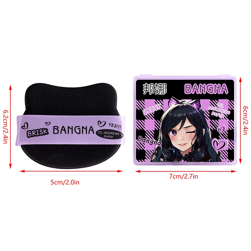 100 листов портативная Абсорбирующая масло для лица бумага с зеркалом Женская