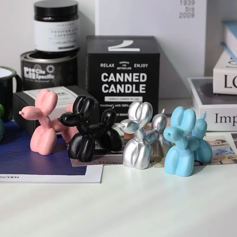 

Arsthec9*3,5*8 см Kawaii Маленький воздушный шар, фигурки собак, домашний стол, декор для вечеринки, аксессуары, изделия из смолы, украшение для торта, ...