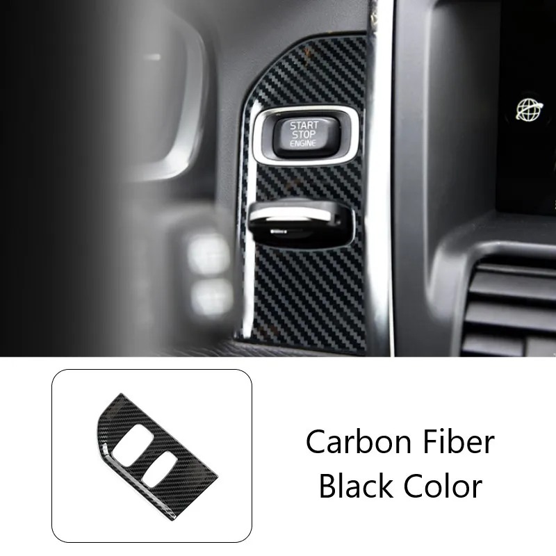 

Декоративная рамка для центрального отверстия ключа на приборной панели автомобиля, наклейка, отделка для Volvo XC60 2013-2017, модифицированные аксессуары для интерьера, наклейки