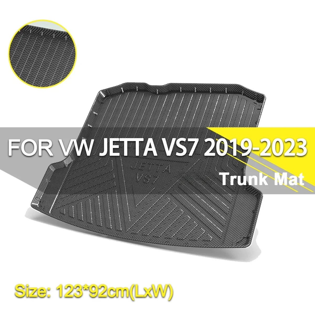 Коврик для багажника автомобиля водонепроницаемый Нескользящий Резиновый