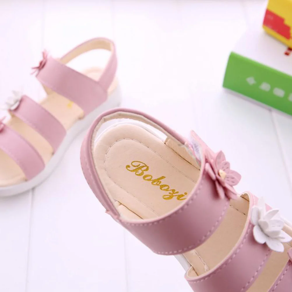 

Girls Summer Shoes Flower Shoes Breathable Sandals Shoes for Kids Children (Pink, 28 Yards 173cm)