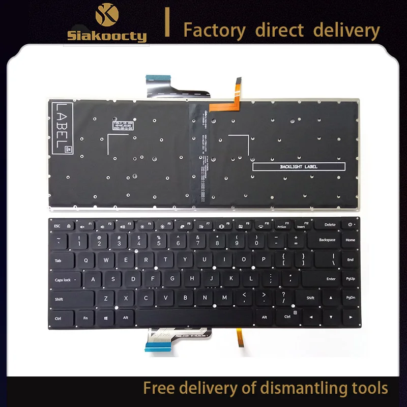 

Siakoocty New US Backlit Keyboard for Xiaomi Mi notebook Pro 15.6" TM1701 171502 171501-01