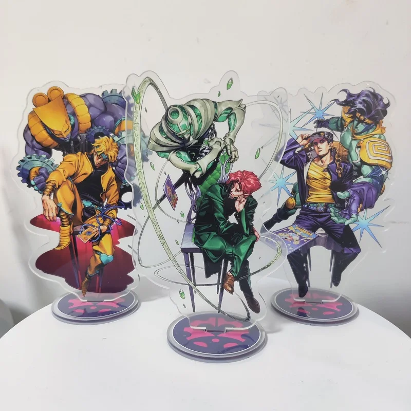 

JoJos Bizarre Adventure Anime Figure Acrylic Double-Sided Standing Sign New Style Plate Desk Decor Model Fans Collection Gift