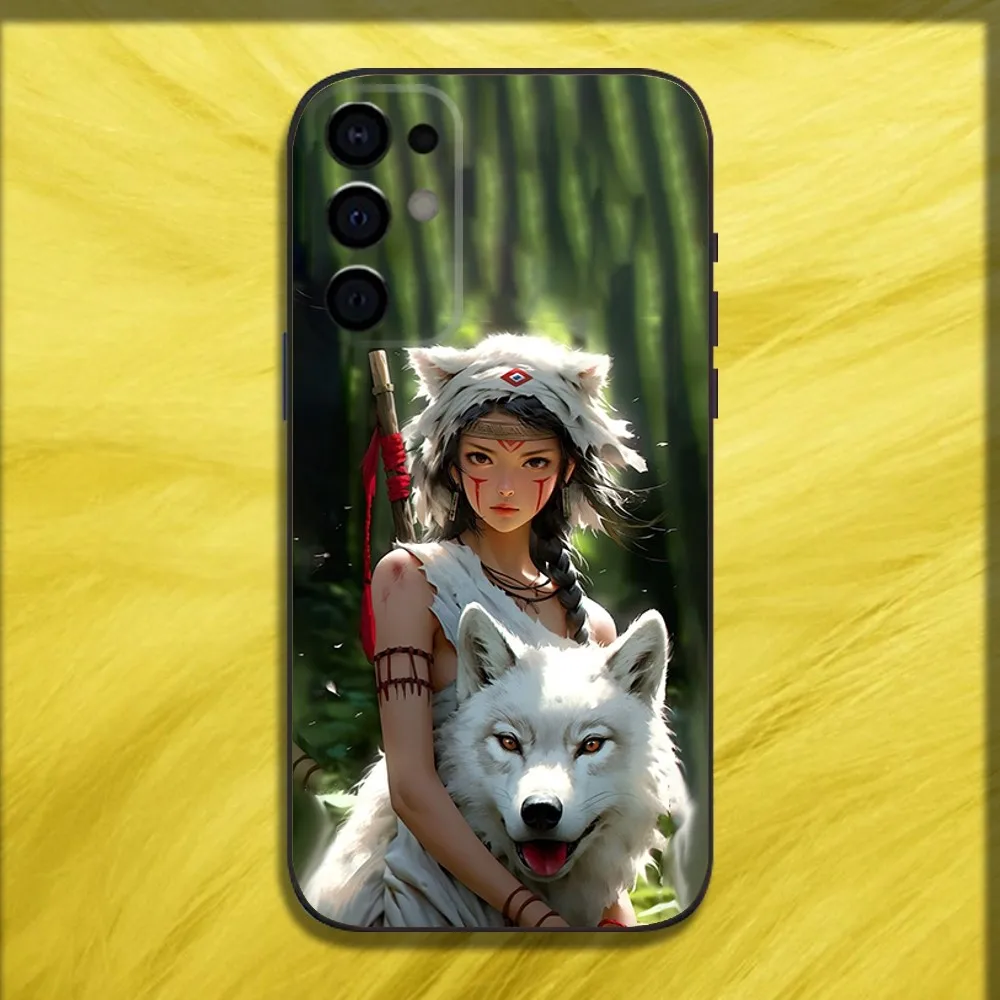 Чехол для телефона Prince M-MononokeS Hime Samsung S24 S21 S22 S23 S30 Ultra S20 Plus Fe Lite Note 10 9 5G черный мягкий