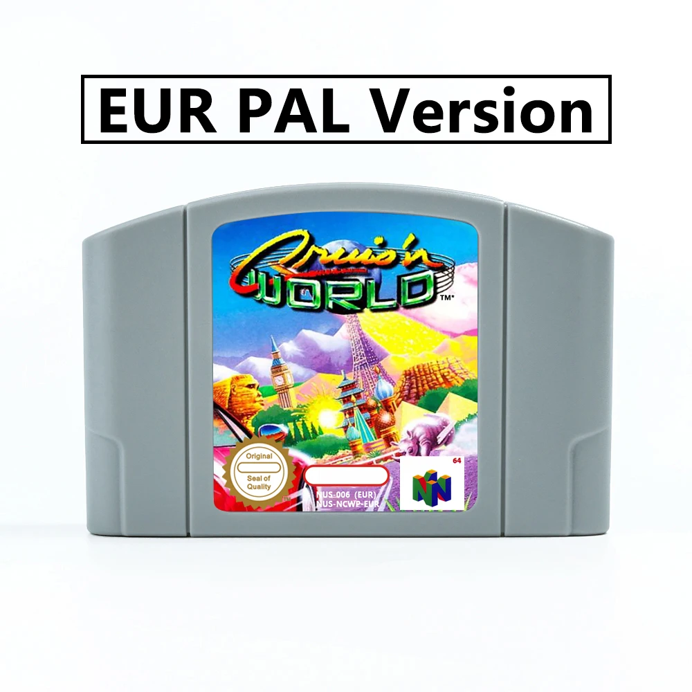Игровой картридж Cruis'n World 64 Bit американская версия NTSC или EUR PAL для консолей N64 |