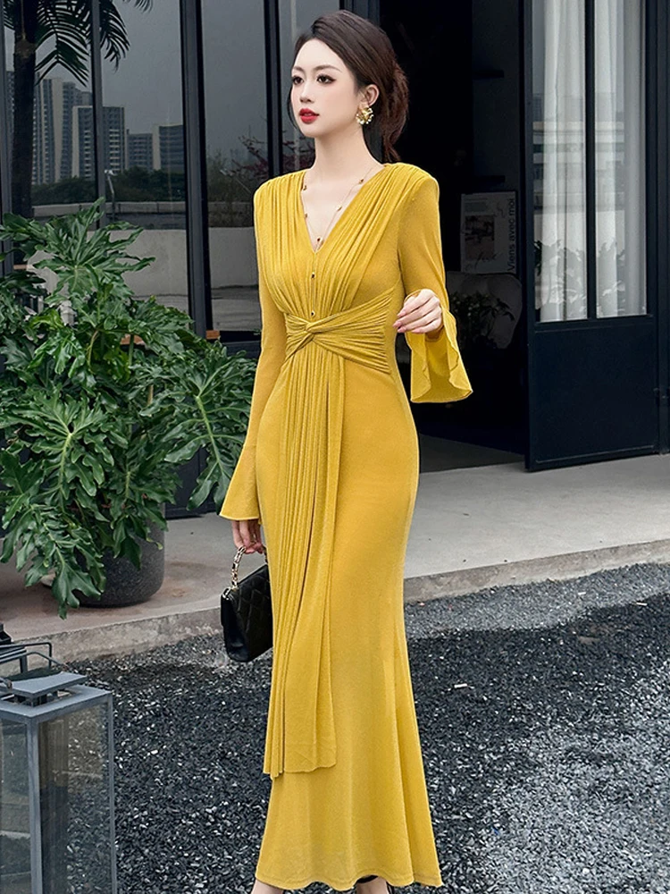 Женское платье для выпускного знаменитости элегантное эластичное блестящее