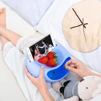 double layer cute bowl peanut sunflower seeds snack with mobile phone holder creative lazy fruit vegetable snack bowl salad bowl