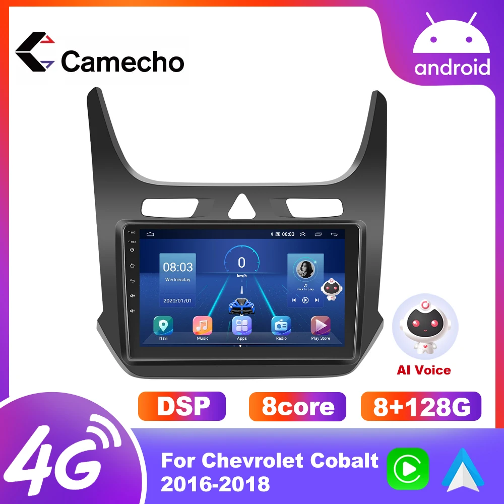 

Camecho Multimedia Video Players Carplay For Chevrolet Cobalt 2016-2018 Car Radio 4G GPS Bluetooth android auto DVR 2 din DVD