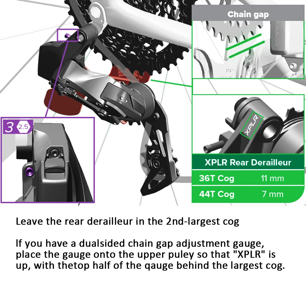 Фото Инструмент для регулировки зазора велосипеда ALLTOO для SRAM XPLR/AXS Eagle, 12-скоростной датчик заднего переключателя цепи 2 в 1 RIVAL RED FORCE №5