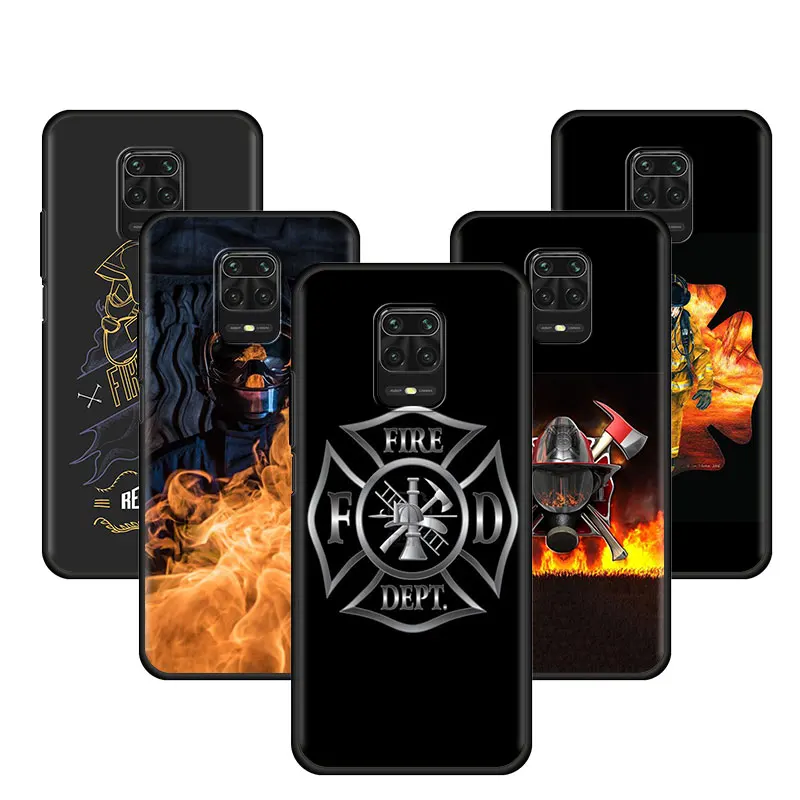 

Cover Case for Xiaomi Note 9S 9 8 8T 7 10 11 11S 11E Pro 5G Bag Capa Armor Phone Soft Official Shell Firefighter Heroes Fireman