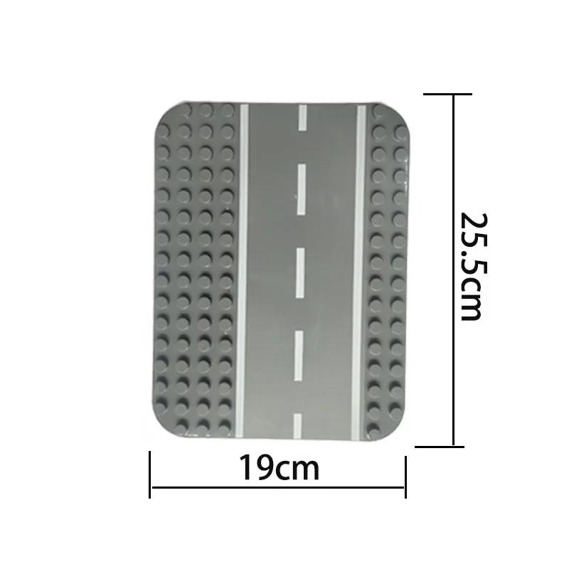 Семейная городская дорога базовая пластина блок MOC большие строительные блоки