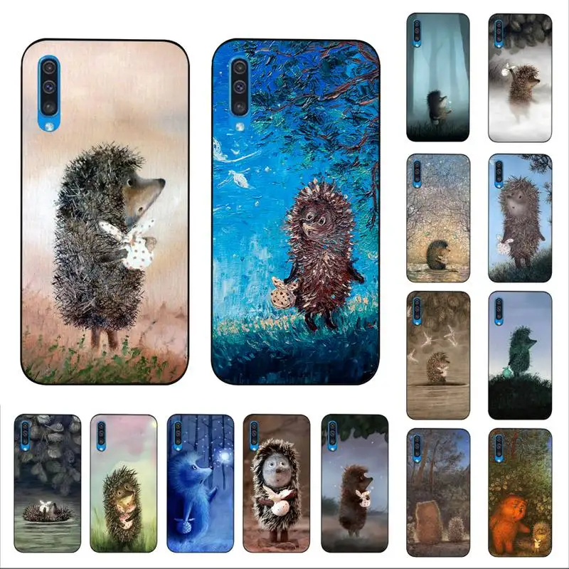 

FHNBLJ Hedgehog In The Fog Phone Case for Samsung A51 01 50 71 21S 70 10 31 40 30 20E 11 A7 2018