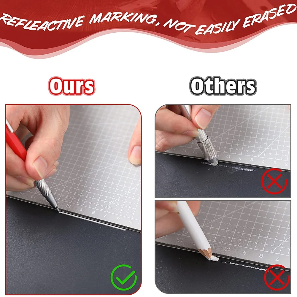 Карандаш для сварщиков с 12 стержнями Silver Streak металлический маркер механические