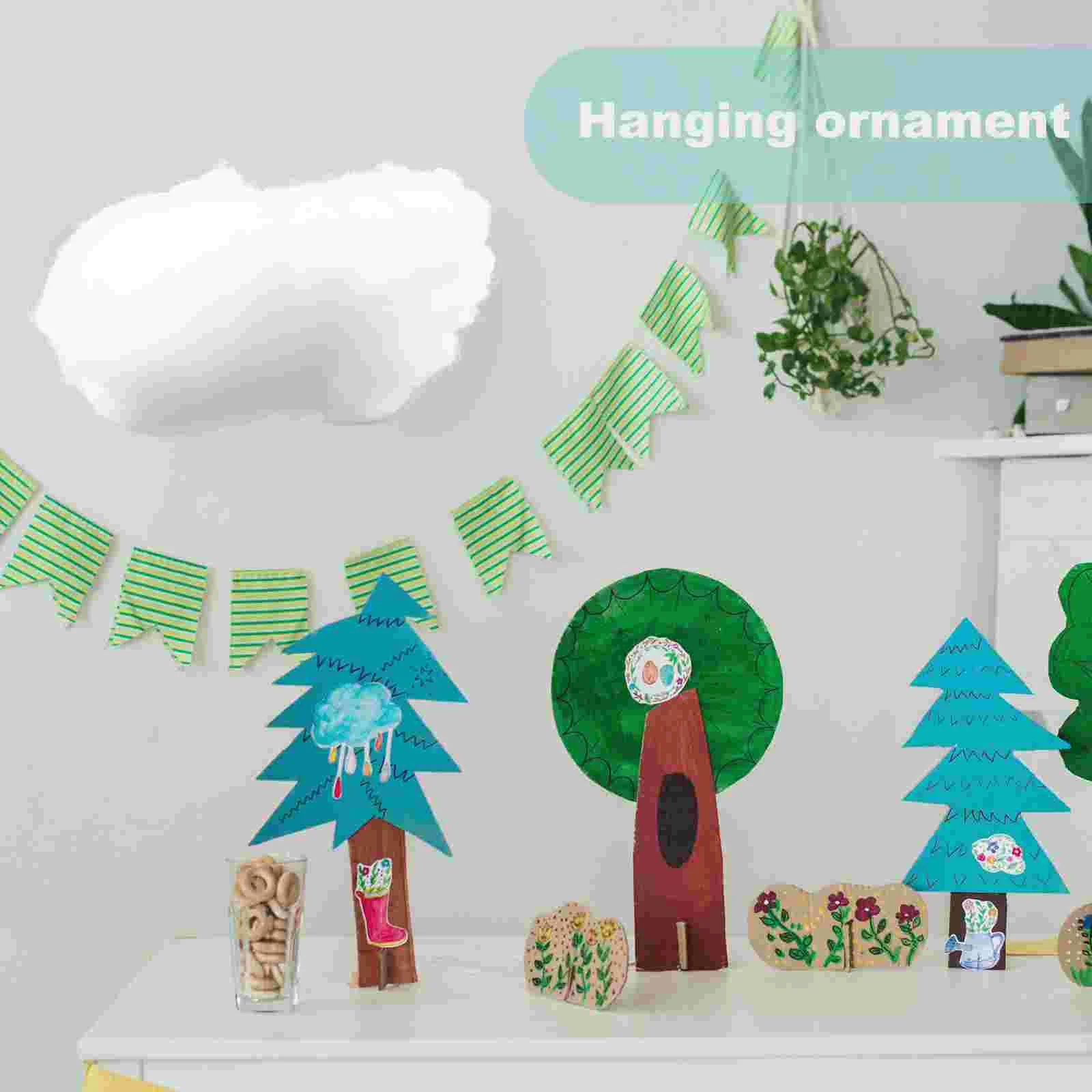 4 шт. рождественские детские аксессуары для дома подвесные облака потолка