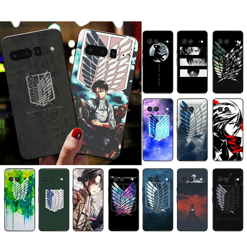 

Phone Case for Google Pixel 7 Pro 7 6A 6 Pro 5A 4A 3A Pixel 4 XL Pixel 5 6 4 3 XL 3A XL 2 XL Funda Attack On Titan