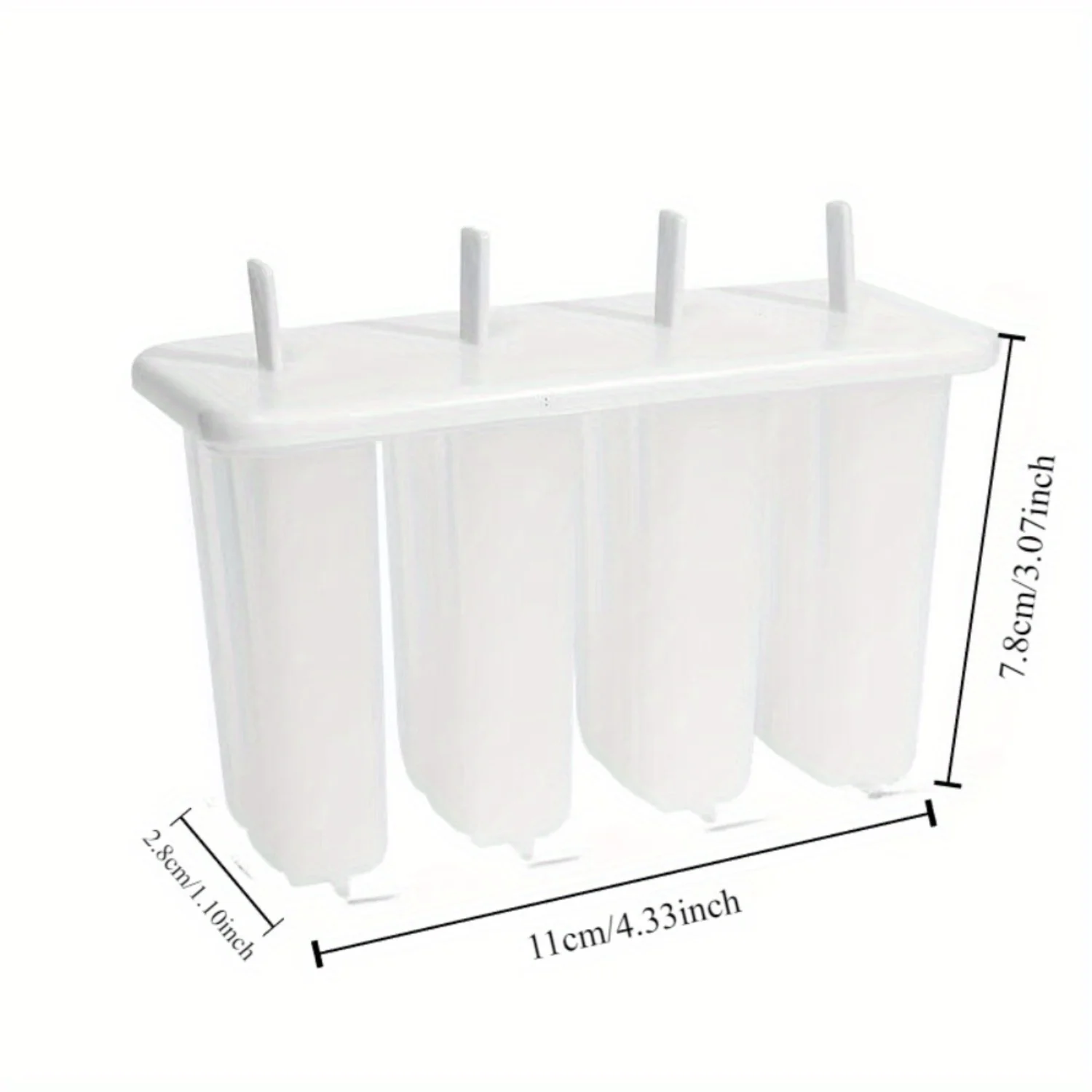 Набор форм для мороженого из полипропилена с крышками 1 шт. 4-полая льдогенератор