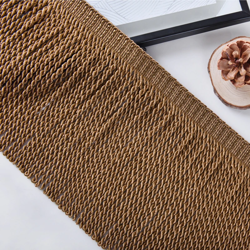 12-ярдовая бахрома с золотым слитками домашняя декоративная занавеска витая