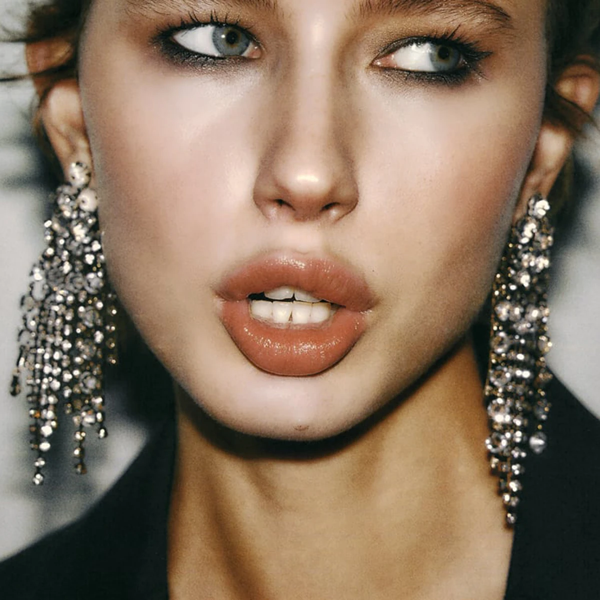 Прозрачные Серьги ZAA со стразами бриллиантовые серьги с кисточками для женщин