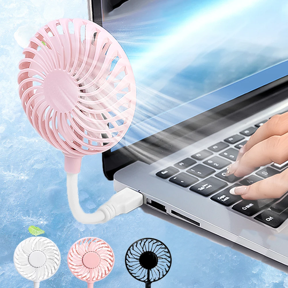 

USB Snake Fan Silent Cooling Electric Fan for Notebook Laptop Computer USB Charging Bendable Freely Safe Low Power Energy Saving