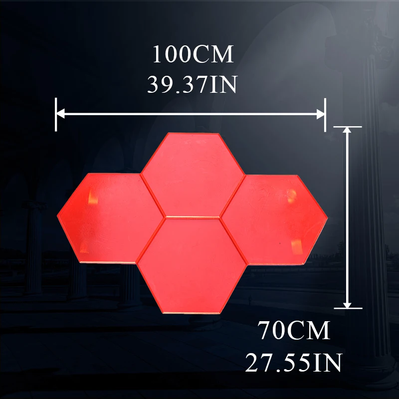 Форма для пола с шестиугольным узором и тиснением в бетоне коврик штамповки