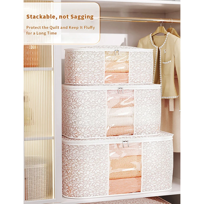 

Clothing Storage Bag Large-capacity Quilt Storage Bag Waterproof Moisture-proof Luggage Moving Package Home Organizing
