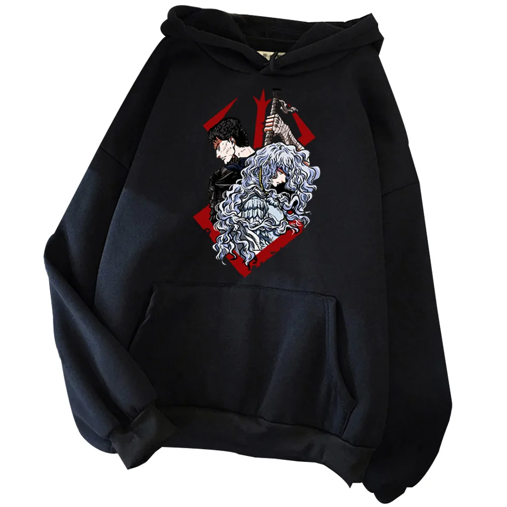 

Аниме Толстовка Berserk, аниме влюбленные толстовки, Berserk аниме фанатские подарки, пуловеры, топы, уличная одежда унисекс