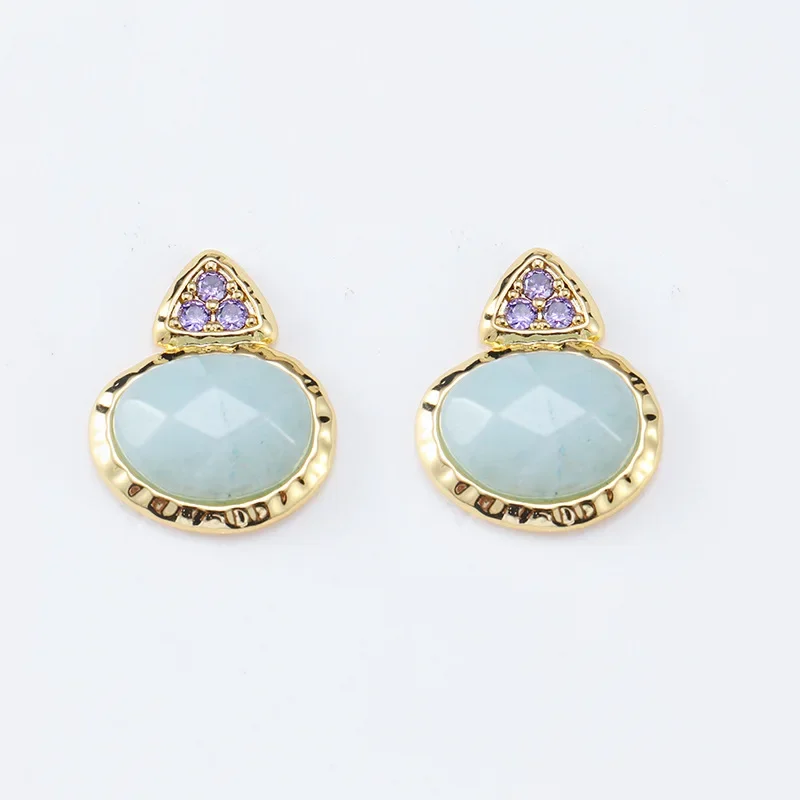 Элегантные высококачественные серьги FeelNicheDesign из натурального камня легкие