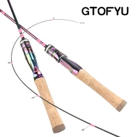 gtofyu spinning casting fuji 5kg fishing rod ultra light 1 681 8m high quality carbon lure 5 30g baitcasting pole 2 sections