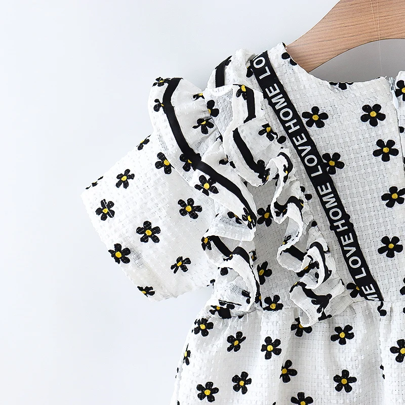 Летнее Платье С Цветочным Принтом Для Девочек