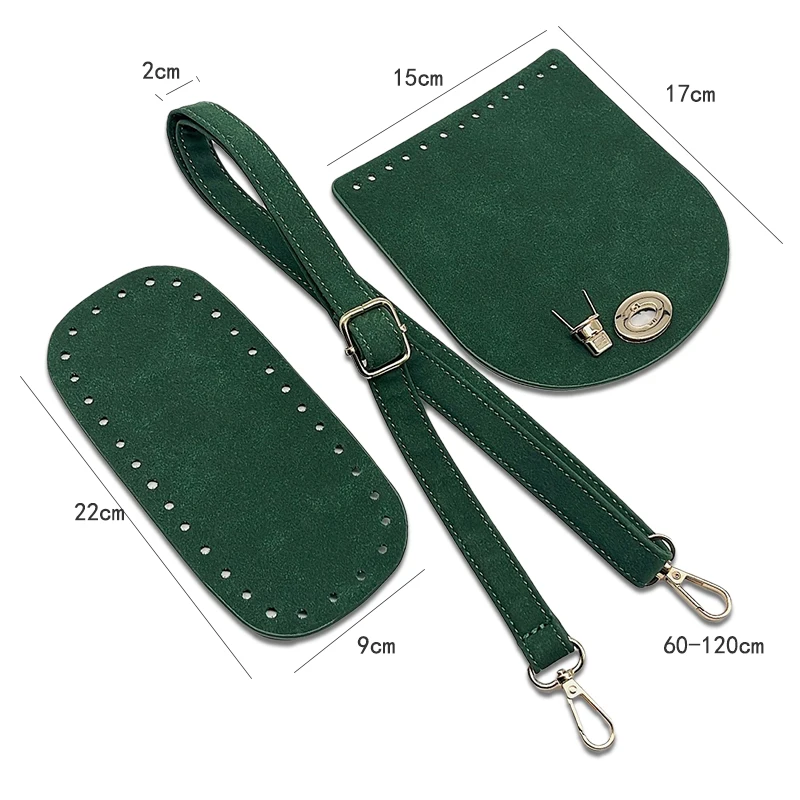 Leather Bag Strap Handmade Handbag Woven Set High Quality Bag Bottoms With Hardware Accessories for DIY Shoulder Handbag