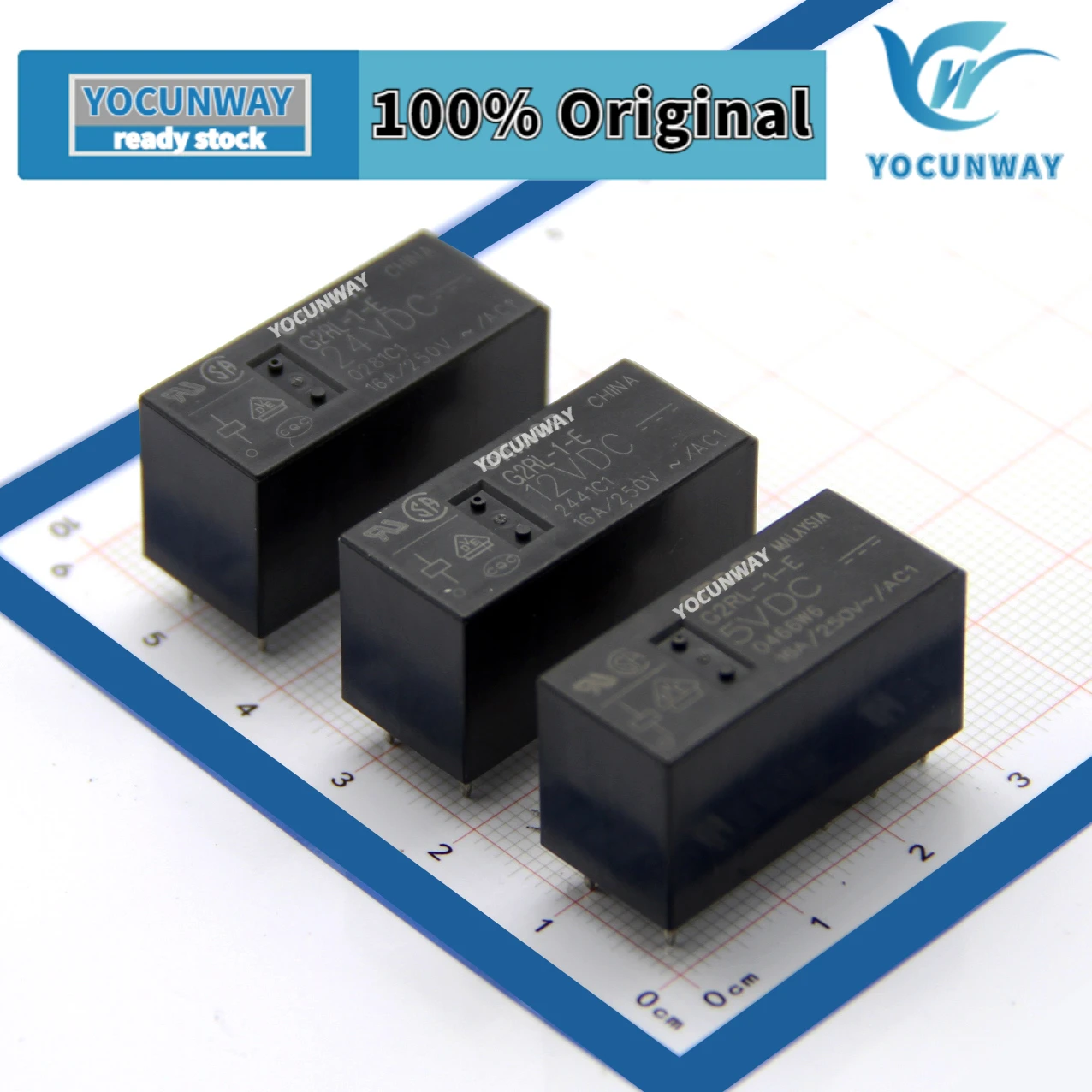1 шт., новинка, оригинальная Φ 5VDC 12VDC 24VDC JapanOMRON 16A/250VAC