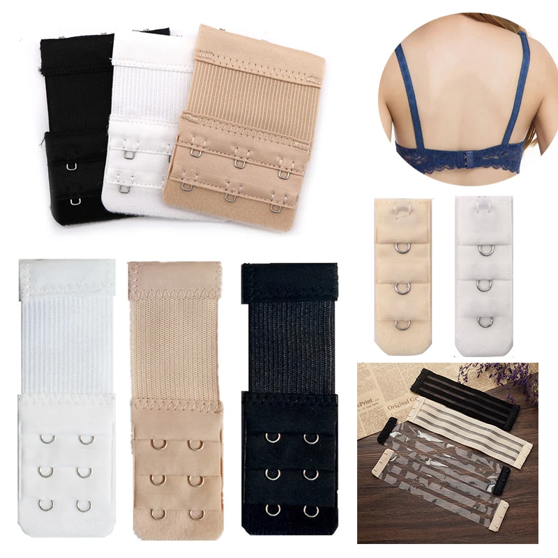 

1/3Pcs Female Lingerie Bra Extenders Strap 1/2/3 Hooks Clip Lengthen Bra Extension Women's Underwear Intimates Bra Accessoires