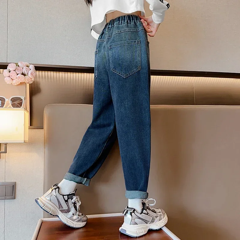 Джинсы Harlan Для Девочек Мультяшная Наклейка