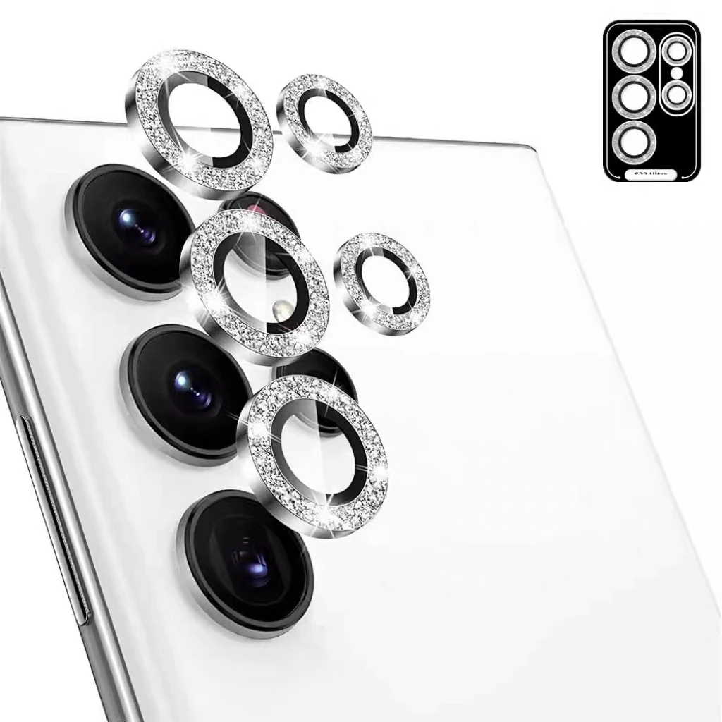 Для Samsung Galaxy S24 Ultra + PLUS Алмазная Защита объектива камеры Lilm полное покрытие