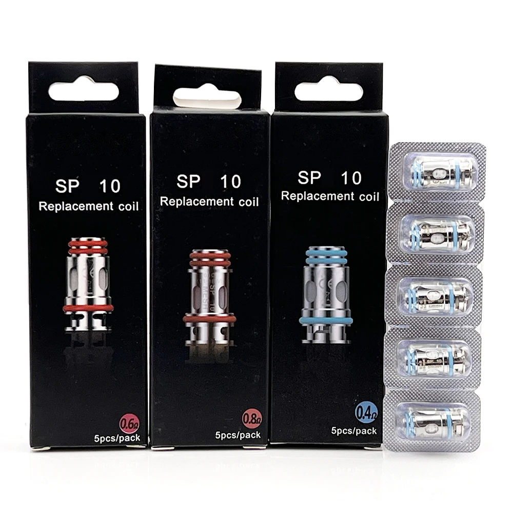

SP 10 Coil 0.4ohm 0.6ohm 0.8ohm 1.0ohm Mesh Coils Head for SPL10 Fee Page Lin System Cartridge