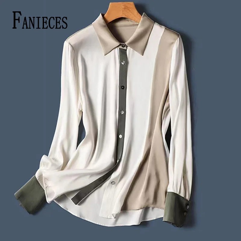 

FANIECES 블라우스 рубашка Femme OL Daily Blusas Mujer De Moda Camisas De Mujer Button Up shirts & blouses For Women Blusa feminina