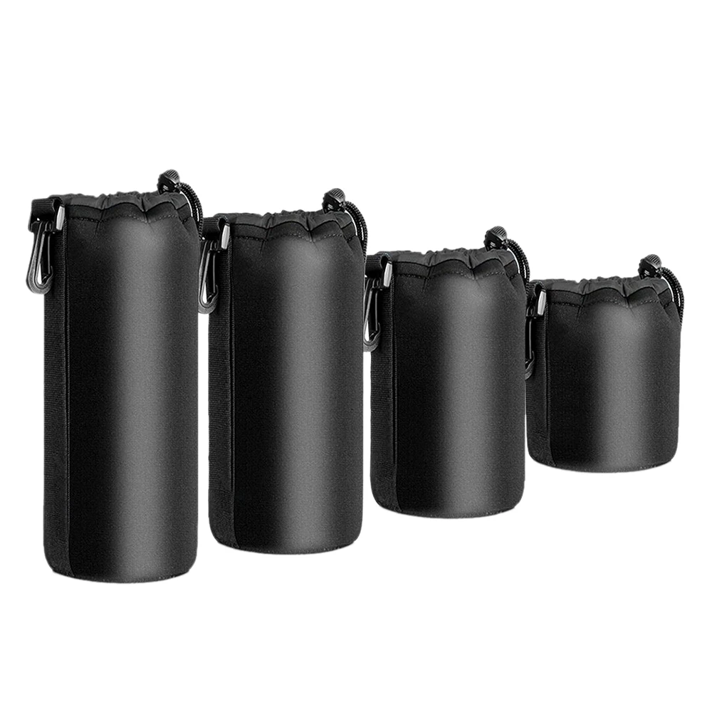 

4PCS Camera Case Lens Pouch Set Lens Case Small Medium and Extra for DSLR Camera Lens Bag Pouch Shockproof
