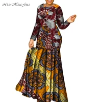 new african dresses for women dashiki vetement femme robe africaine bazin riche ankara plus size party women long dress wy5265
