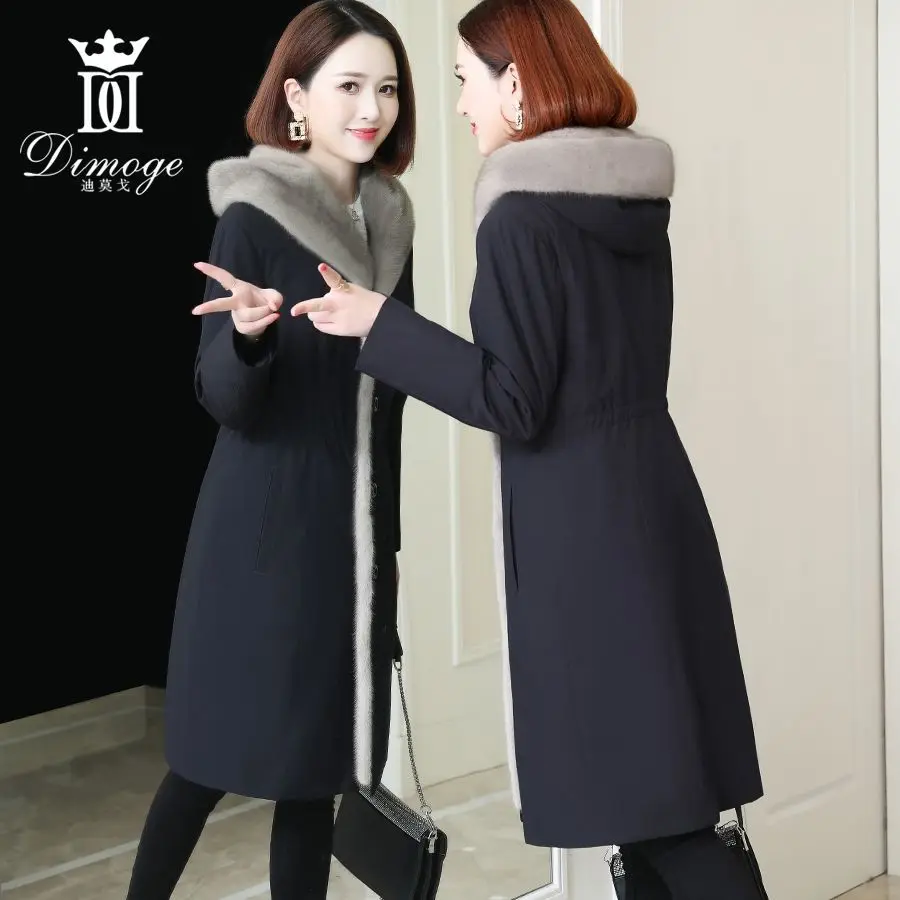 Super Hot Winter Women's Coat Faux Fur Coat Long Coat Thicken Women's Overcoat Detachable Inner Tank