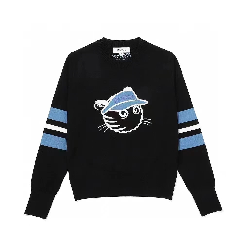 2022 new malbon golf clothing new women's rabbit cashmere jersey golf jersey casual sports fashion